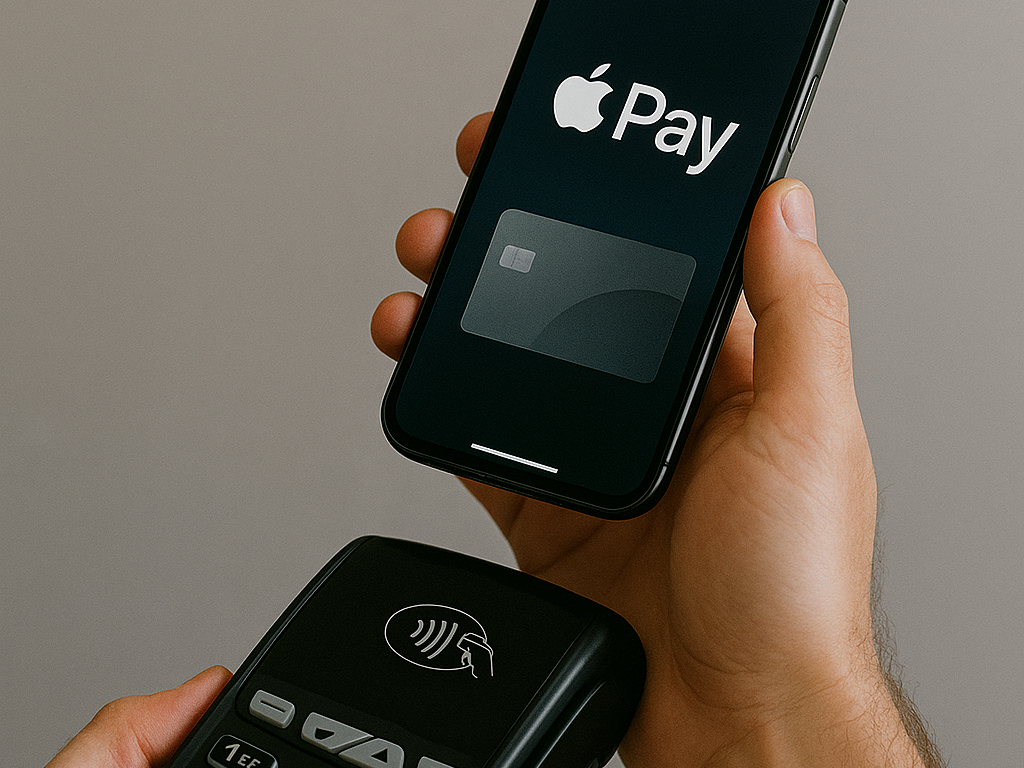Apple Pay iPhone Apple Pay visas på iPhone-skärm