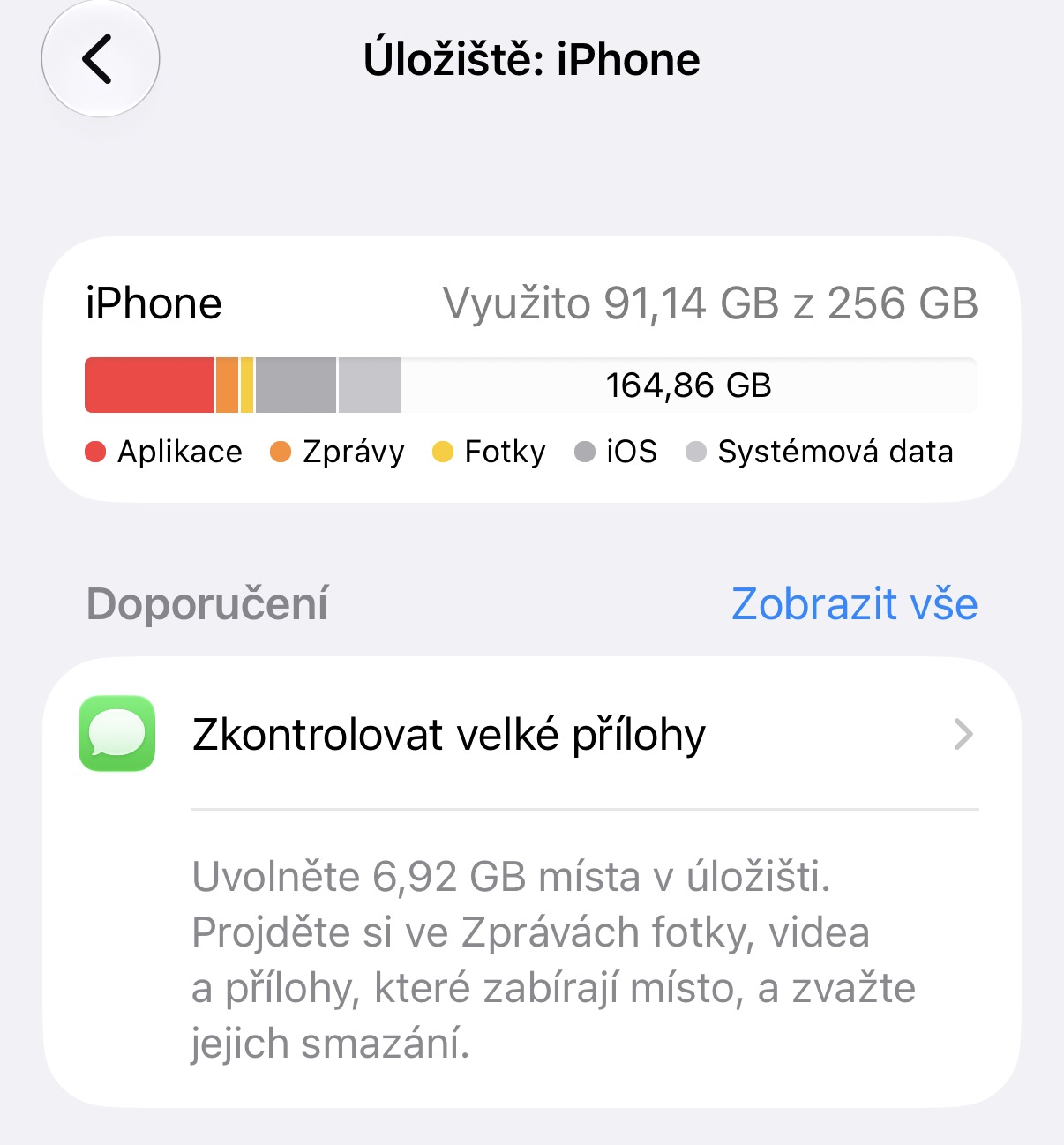 Úložiště iPhone