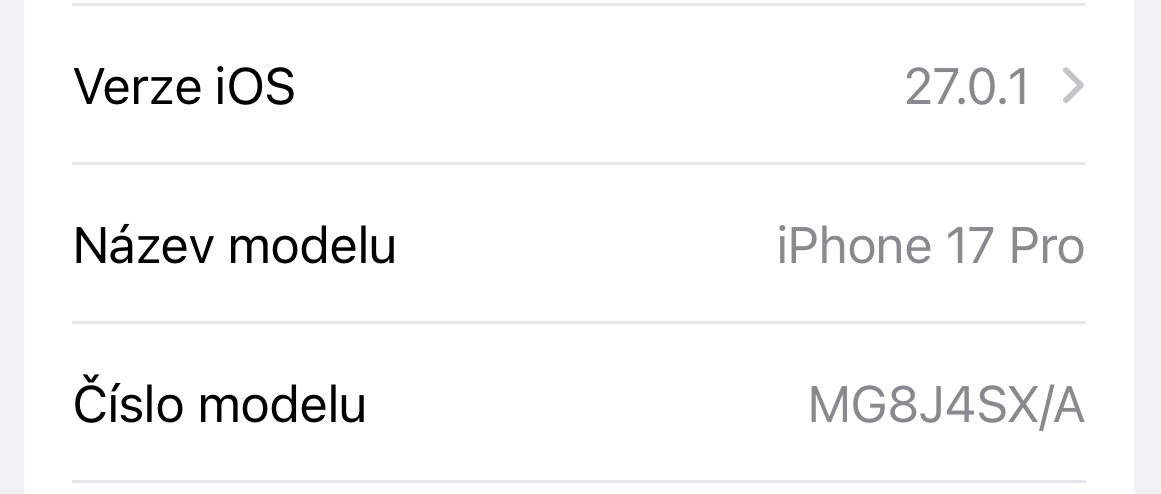 Model iPhonu