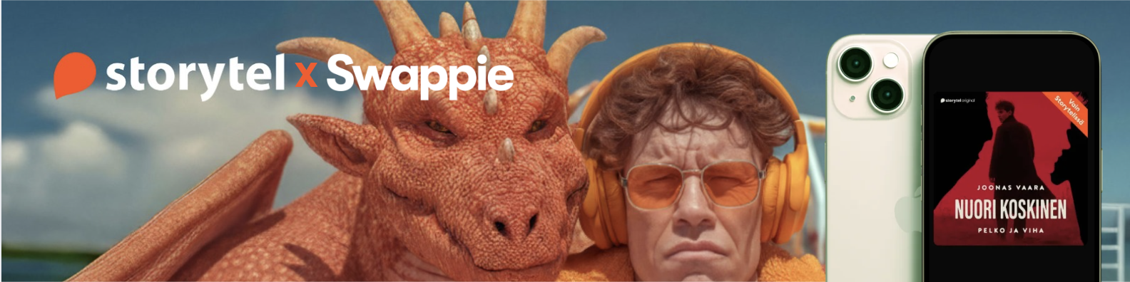 Swappie x Storytel: Kesän parhaat tarinat kulkevat mukanasi